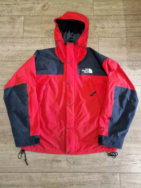 The North Face Goretex Mountain Jacket Y2K Hiking Walking Skiing Mens XL Red