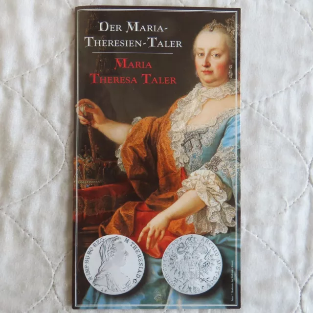 AUSTRIA MARIA THERESA UNCIRCULATED SILVER THALER 1780 RESTRIKE - sealed pack