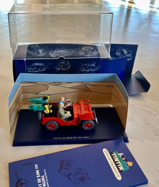 Tintin La Jeep de Dupont et Dupond Au Pays de l'or Noir marque Hapax 1/18