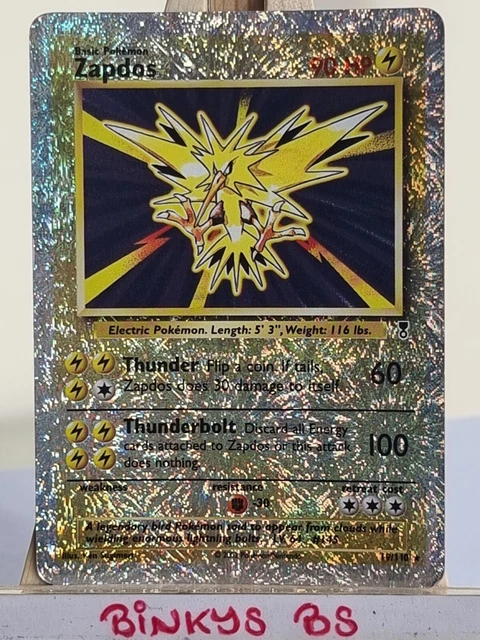 Zapdos 2002 Legendary Collection  Reverse Holo Rare Pokémon TCG 19/110