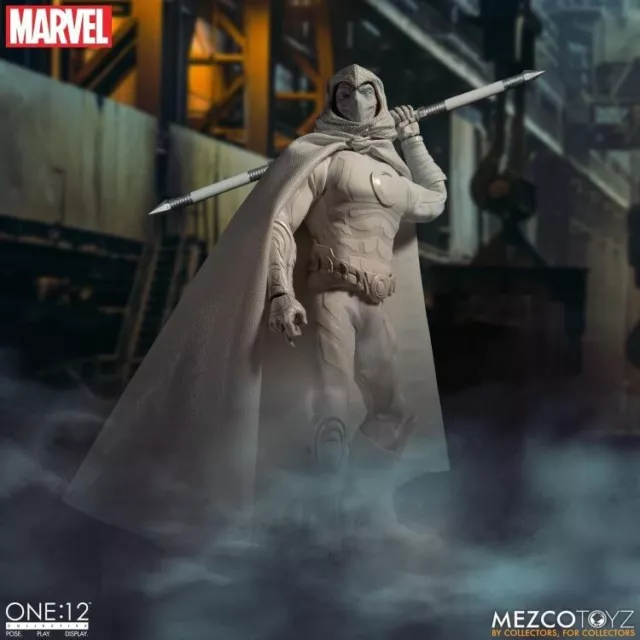 Mezco One:12 - Moon Knight (All White) Exclusive (NEW) Figure - Marvel Avengers 3