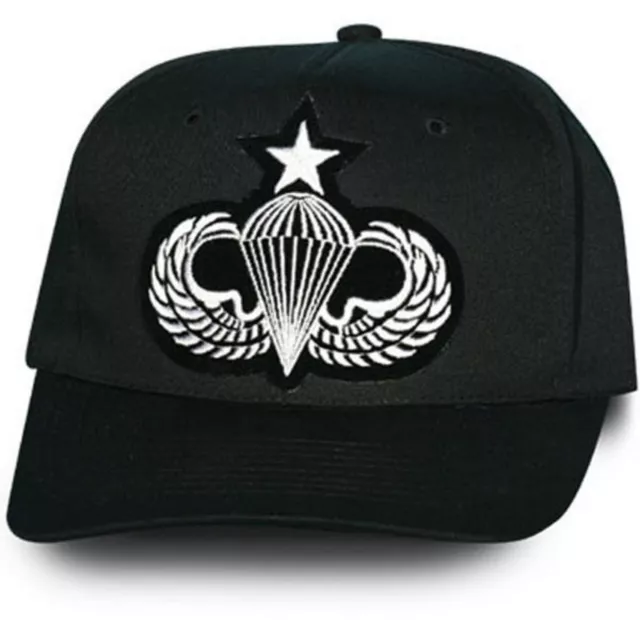 Army Airborne Silver Jump Wings Senior Paratrooper Military Para  Hat Cap