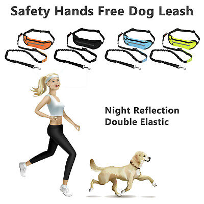 Hands Free Dog Walking Belt Pet Running Lead Waist Belt Jogging Hiking Coupler