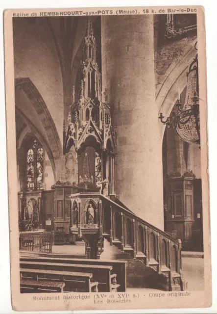 Cpa 55 - Rembercourt - Intérieur De L'église (Meuse) - Non Écrite