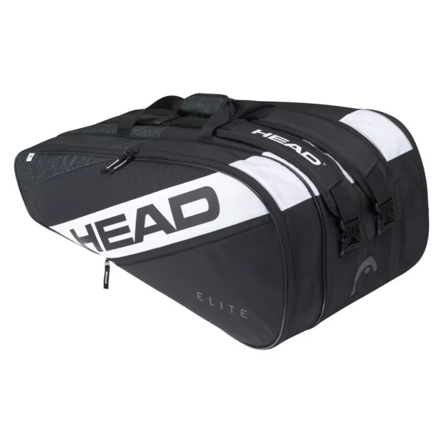 Head Elite 12R Monstercombi Black/White Tennitasche Tennis Bag