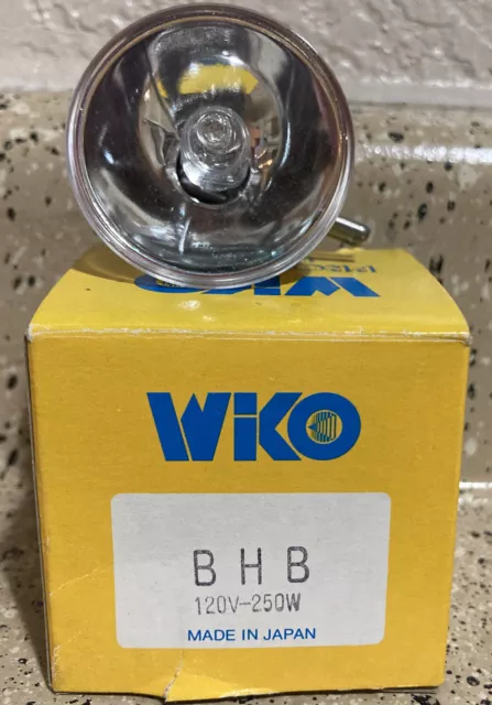 NUEVO DE LOTE ANTIGUO WIKO BHB 120V 250W PROBADA bombilla proyección de película
