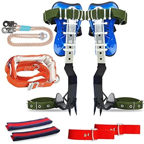 GothicBride Tree Climbing Spikes Set 304 Stainless Steel Tree Climbing Tool S...