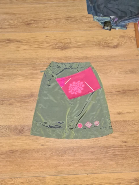 Jupe volantée en mousseline - Bleu marine/motif - FEMME | H&M FR