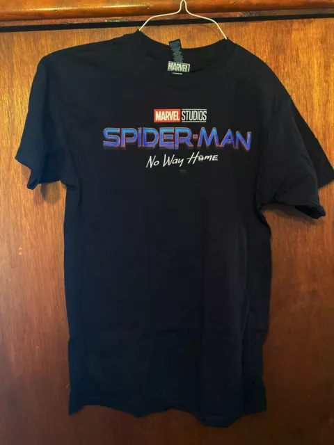 Camiseta Spiderman No Way Home Niños Talla Grande (14-16) Marvel Negra Nueva