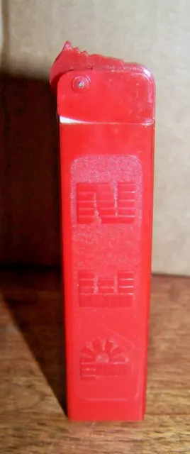 Pez Dispenser-No Feet- Regular- Red Stem With Red Top Austria 19502'S 1960'S