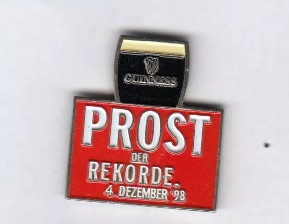 Guinness  Bier Pin Prost der Rekorde 4 Dezember 1998