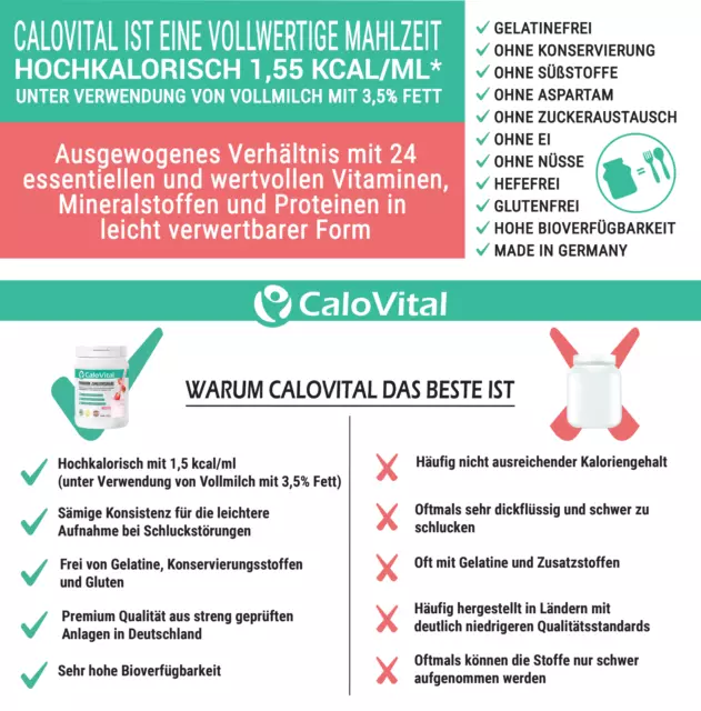 Trinknahrung hochkalorisch SHAKE ZUM ZUNEHMEN Mahlzeitersatz | CaloVital 3