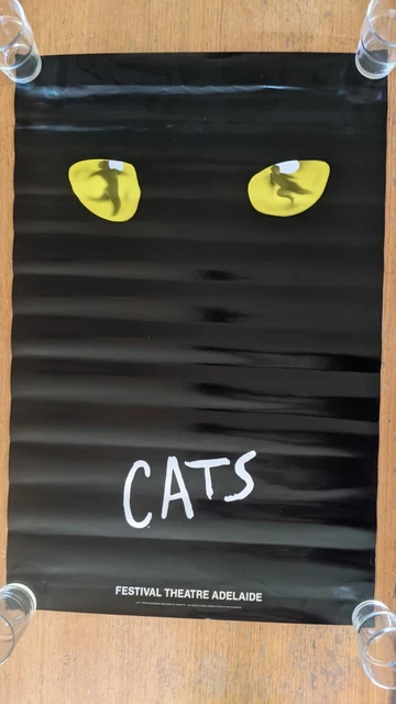 ANDREW LLOYD WEBBER Cats Promotional Poster Adelaide Festival Theatre