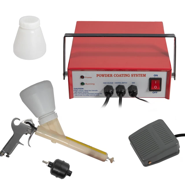 Red Powder Coating System Small Electrostatic Spray Paint Gun PC03-2 110 V/60 Hz