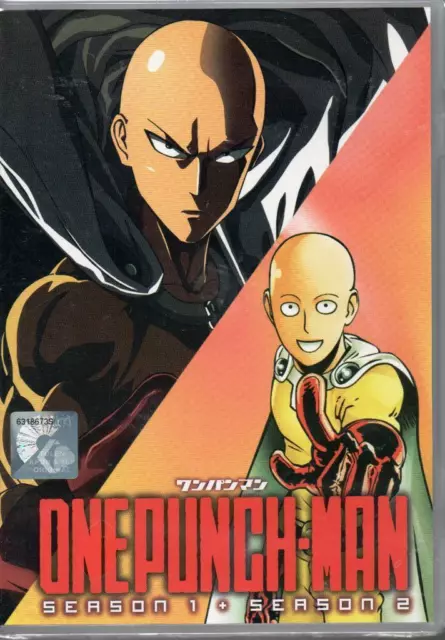 ONE PUNCH MAN SEA 1-2 Vol.1-24 End + Special +ROAD TO HERO ANIME DVD  ENGLISH DUB