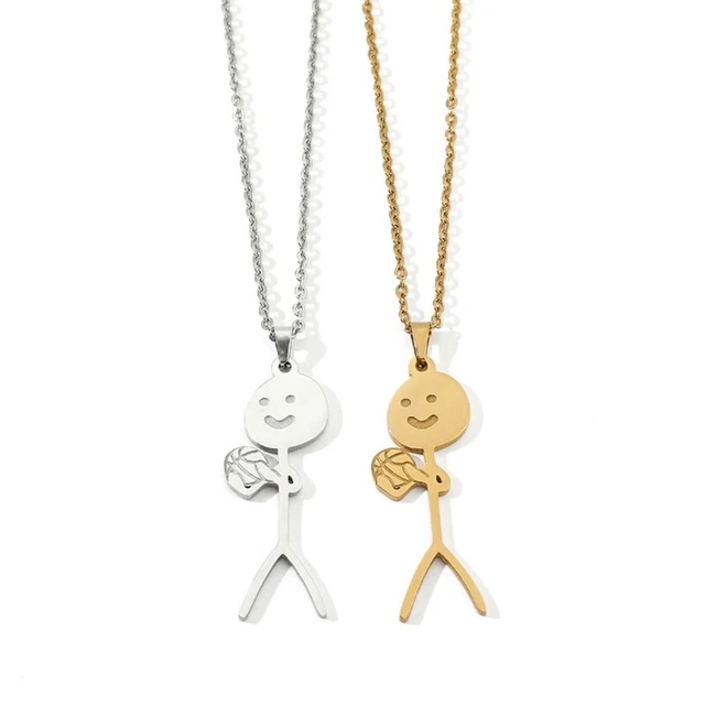 Hand Language Charm Pendant Necklace Middle Finger Y Necklace Jewelry