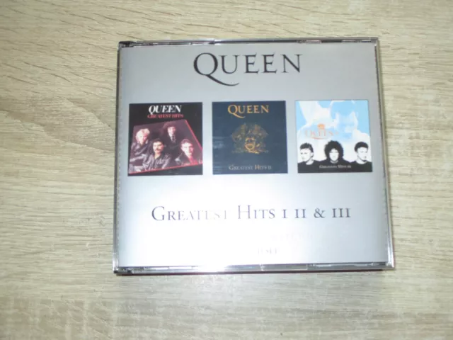 QUEEN Greatest Hits 1 + 2 + 3 The Platinum Collection 3 CDs