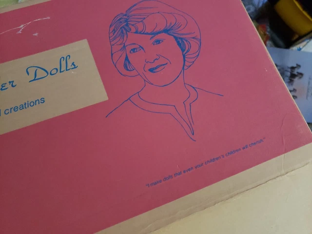 Marjorie Spangler Doll "Deborah" 15" Porcelain with tag, box all porcelain 1980 9