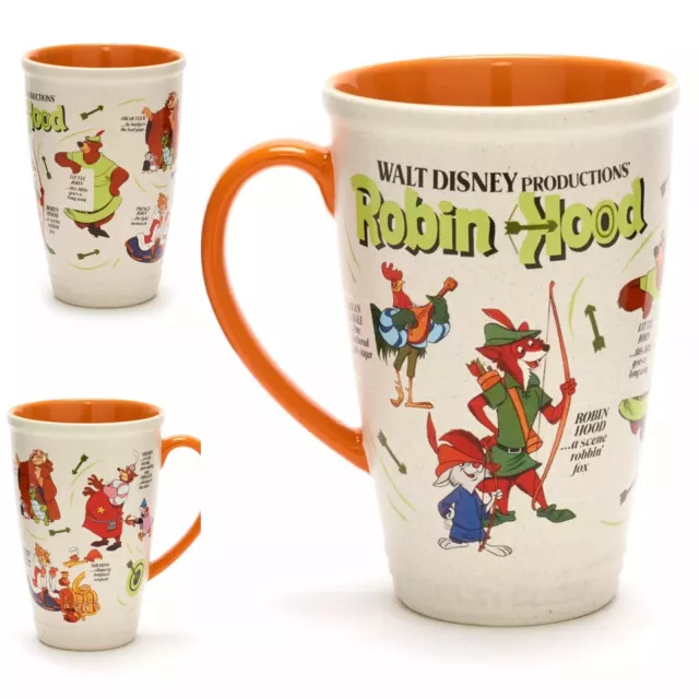 New Disney Store Robin Hood Animated Sketch Classic Mug Sir Hiss Prince John