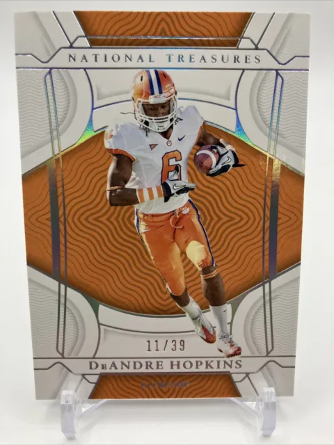 2022 PANINI NATIONAL TREASURES COLLEGIATE DEANDRE HOPKINS No. 13 #11/39