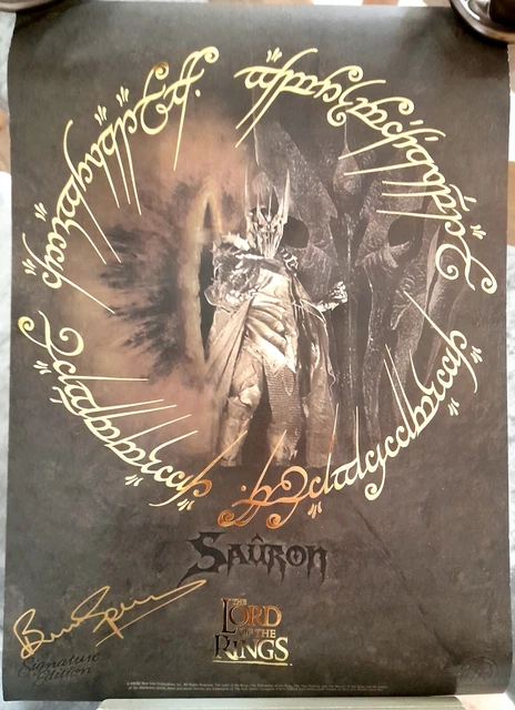 Bruce Spence. Mouth Of Sauron. Signed Lord Of The Rings Ltd Edn Art Print + COA