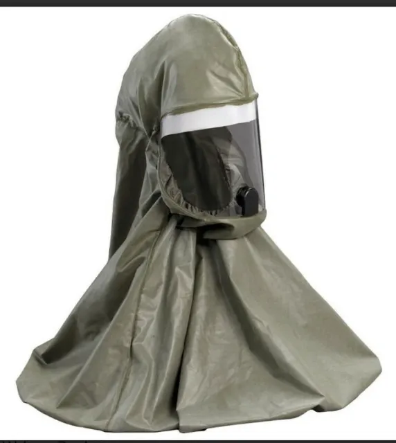 3M Buty Rubber Respirator Hood - Universal - Olive - BE-10BR - PAPR - New