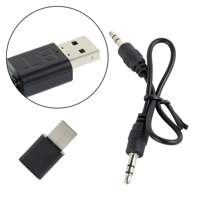 For Auto TV PC Bluetooth Audio Wireless Trasmettitore Ricevitore USB Aux Adapter