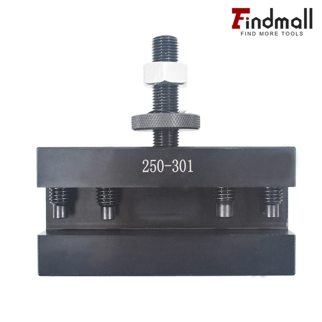 Findmall 2PCS CXA #1 Quick Change 250-301 Tool Post Turning & Facing Holder