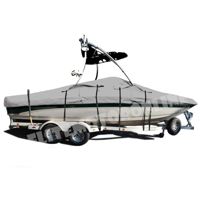 Moomba Boomerang with Wakeboard Tower Trailerable Storage fishing ski Boat Cover