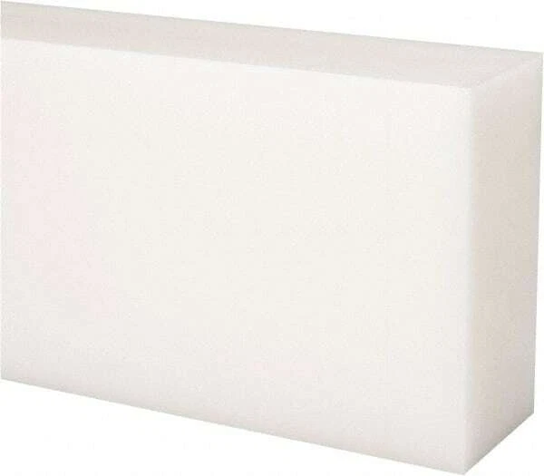 Made in USA Off-White Rectangular Acetal Bar, 24" Long x 3" Wide x 1-1/2 " High