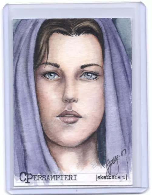 Lord Of The Rings LOTR Arwen ACEO COLOR sketch card by Connie Persampieri #1/1