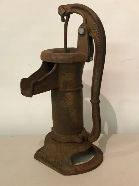 Vintage Littlestown Howe & FDHY Cast Iron Hand Pitcher Water Pump Untested