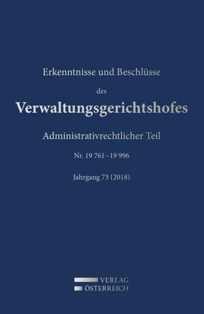 Leopold Bumberger / Erkenntnisse und Beschlüsse des Verwaltungsgerichtshofes