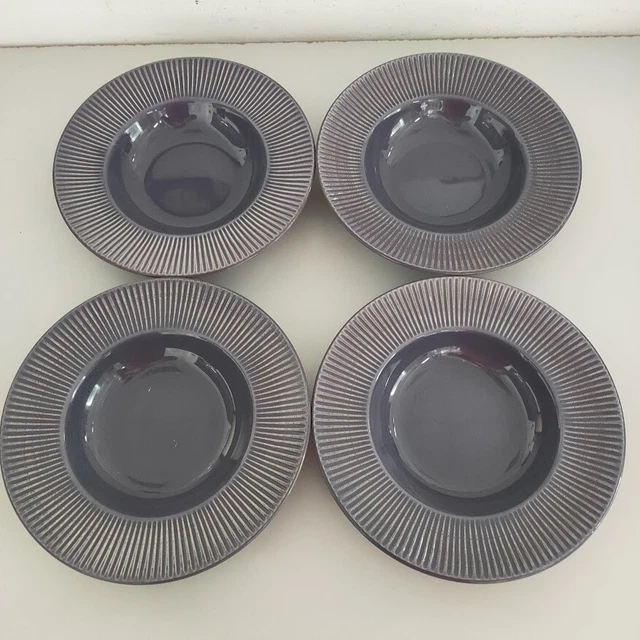 4 Piatti Fondi Blu Pagnossin Italy Vintage