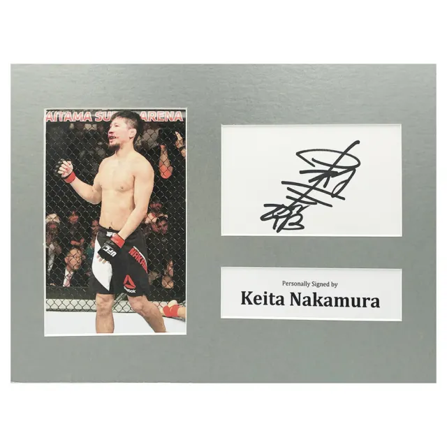 Signed Keita Nakamura Photo Display - 12x8 UFC Icon +COA