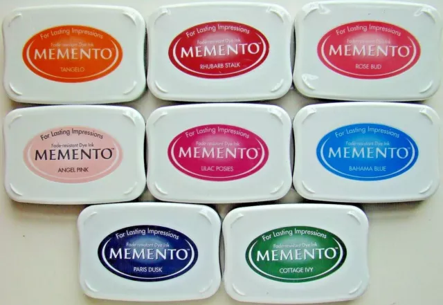 Memento Ink 12 Pack Fade Resistant Dye Ink Fine Details Tsukineko  MD-012-100 NEW
