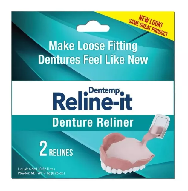 Dentemp D.O.C. Reline It Soft Denture Reliner Kit Advanced Repair Re-Liner