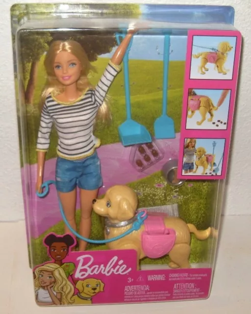 BARBIE WALK Potty Pup Poop Perrito Popo Puppy Doll New In