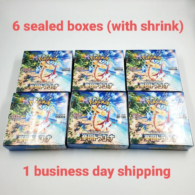 Pokemon Cards Pokmon Paradise Dragona Booster Box SV7a (Japanese)  150  Cards, Factory Sealed Pokemon Cards Packs