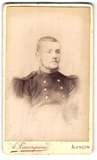 Photo A. Lemarquand, Alencon, Place de la Halle au Ble, U-Soldier Portrait