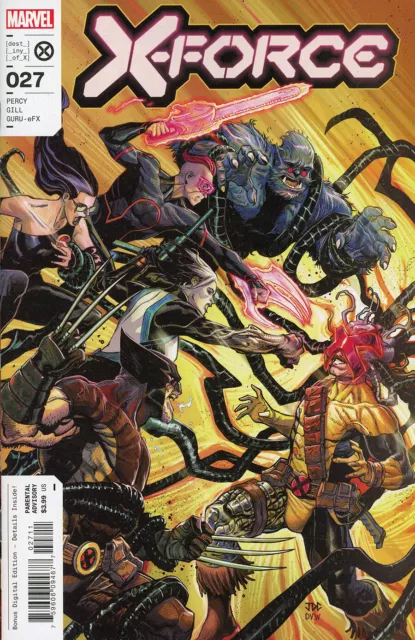 X-Force #27 2022 Unread Joshua Cassara Main Cover Marvel Comic Book Ben Percy