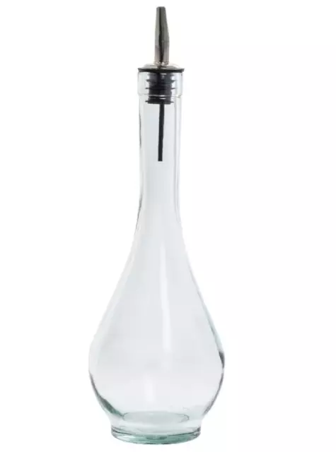 TableCraft H931 Siena 16 Oz. Green Tint Glass Oil Bottle