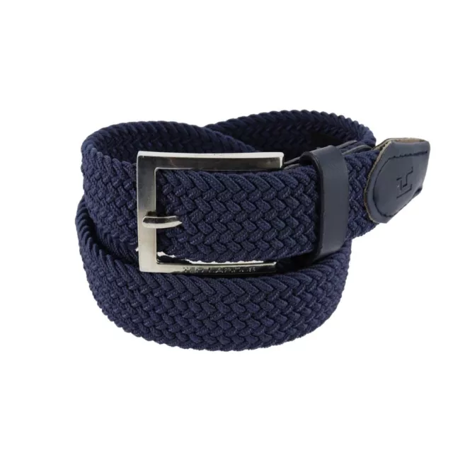 Ceinture tressée Ted Lapidus, Lenny, Bleu Pétrole - Bleu   Oui - Bleu