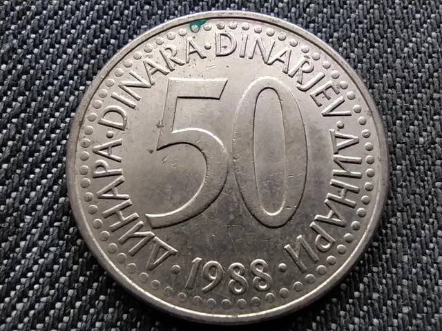 Yugoslavia 50 Dinara Coin 1988