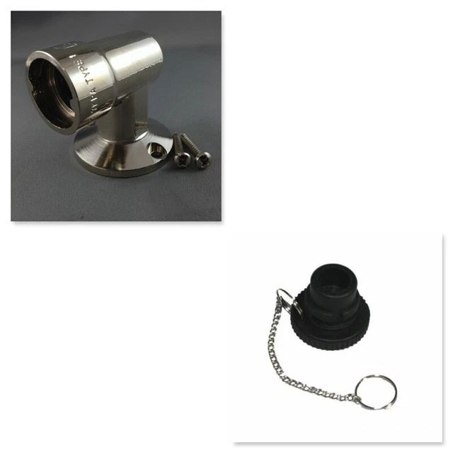 FEMALE GAS Floor & Wall Socket + Dust Cap For Caravan RV BBQ