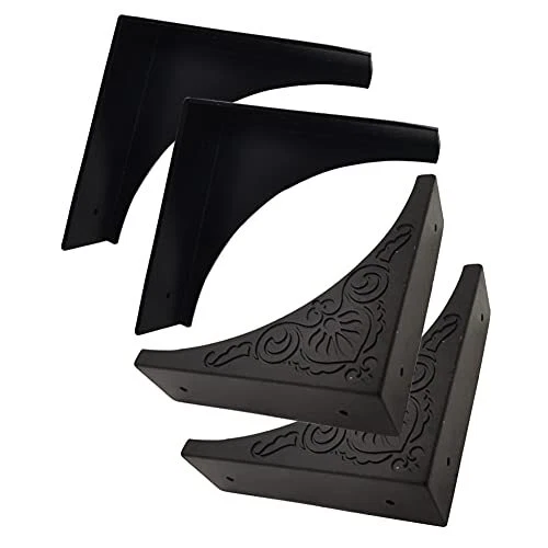 LLHDKF 4 piezas protector de esquina caja de metal borde protector de seguridad gabinete negro