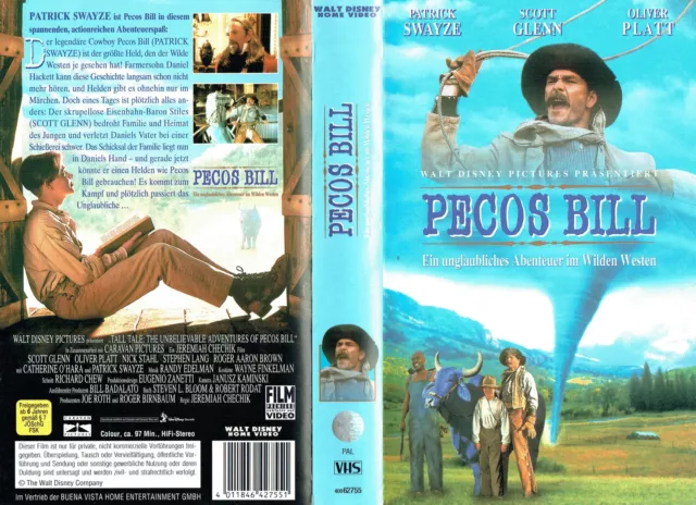 (VHS) Pecos Bill - Patrick Swayze, Oliver Platt, Scott Glenn (Walt Disney 1995 )
