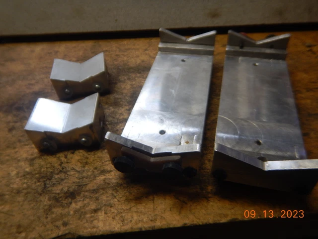 Non-Ferrous Metal Low Profile V Blocks Machinist Or Lab Jig Fixture Setup Tool