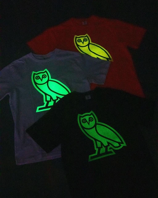 OVO - Glow in the Dark Owl T-Shirt - Size L - NWT - Sealed - October's Very Own