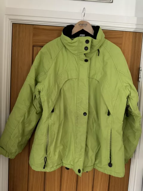 LADIES CRANE SPORTS Ski Jacket UK Large 16 18 Bright Green 10.00 PicClick UK